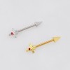 MEDIEVAL SHARP SWORD DAGGER 316L SURGICAL STEEL NIPPLE RING